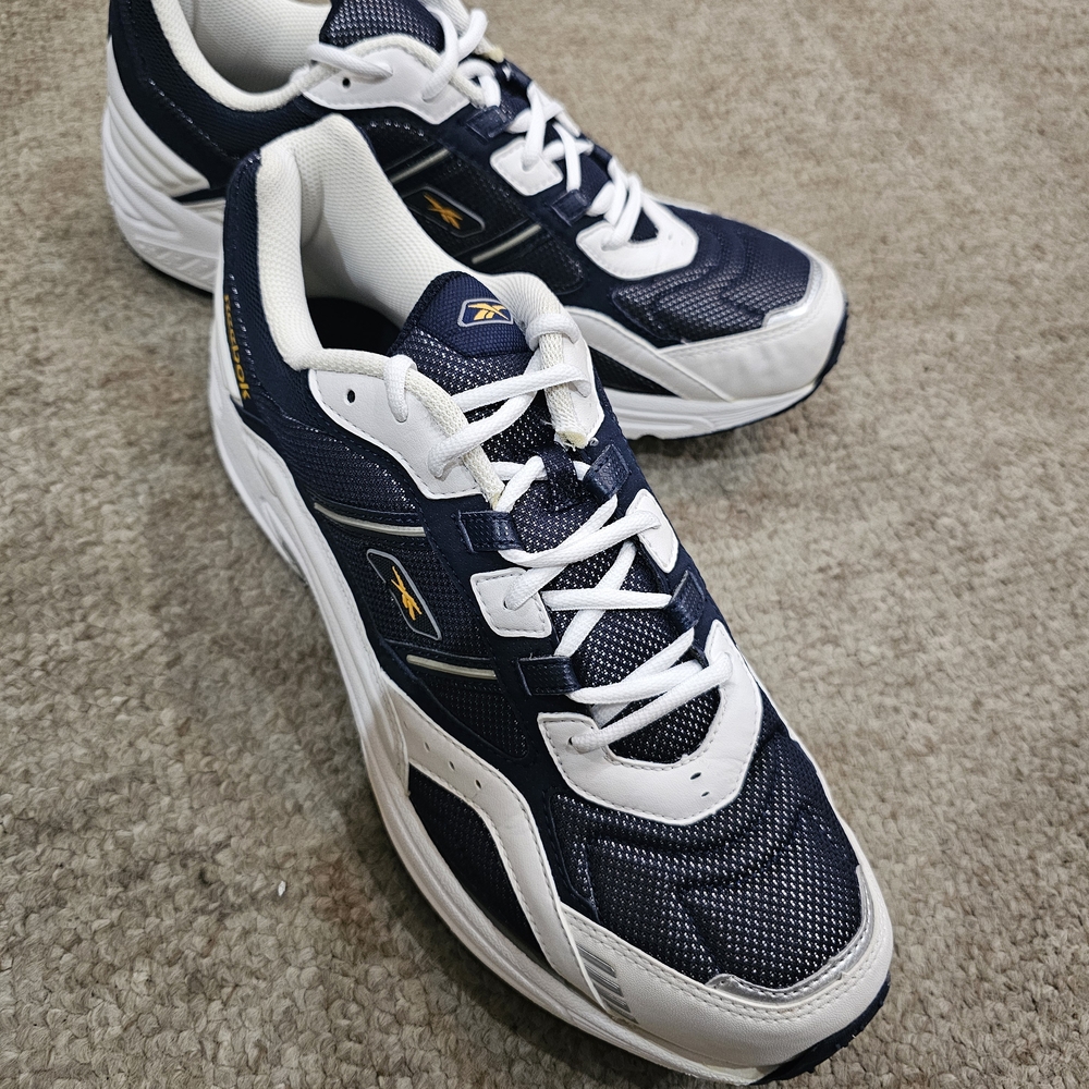Reebok Men's Navy and White Athletic Shoes
